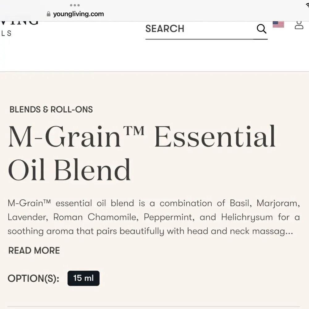 NWT Young Living Mind Over Matter M-Grain, Deep Relief and Peppermint Set
